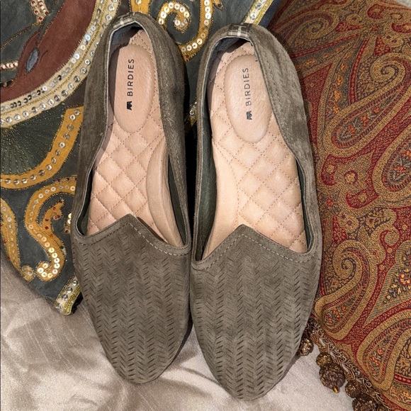 Birdies brown suede latticed size 8 1/2 flats - Picture 12 of 17